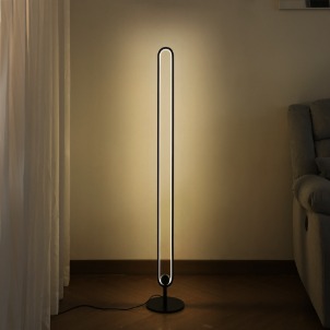 [스크래치T등급]침실 거실 인테리어 LED 수면 무드등 나선형 장스탠드 조명 플로어 램프(블랙)